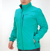 Mens Jack Wolfskin Whirlwind 1305801 Light Spruce Light Wind Resistant Jacket